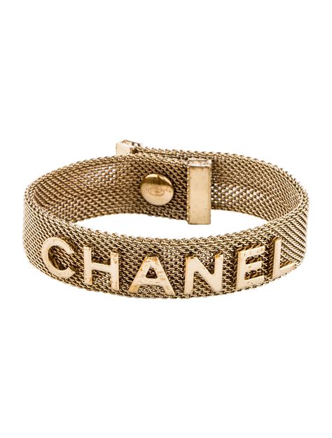 chanel gold tone bracelet|new chanel gold bracelet.